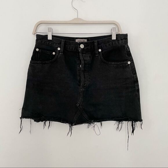 Agolde Quinn High Rise Skirt in Cult - Picture 3 of 8